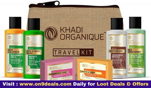 Khadi Organique Travel Kit-1 Box with Skin and Hair Product