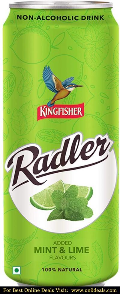 Kingfisher Radler - Non Alcoholic Malt Drink - Mint & Lime, 24 x 300 ml