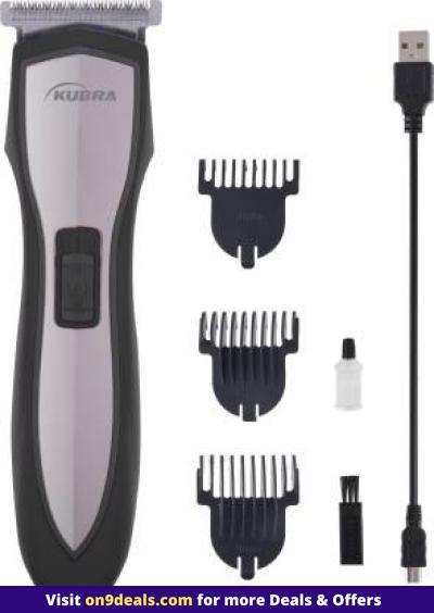 KUBRA KB-2035 Cordless Stainless Steel 40 minutes runtime Hair Clipper for Beard and Hair Trimmer