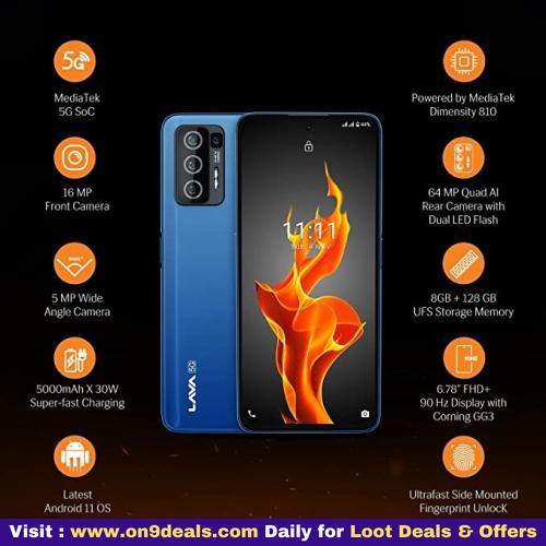 Lava Agni 5g Mobile 64mp Ai Quad Camera| 8gb Ram 128gb Rom 5000 Mah Battery 6.78 Inch Display