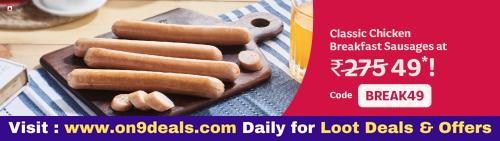 Licious Classic Chicken Breakfast Sausages At Rs 49