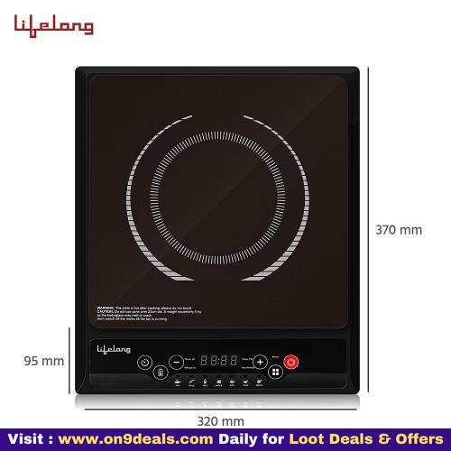 Lifelong Inferno VX LLIC10 2000-Watt Induction Cooktop With 1 Year Warranty