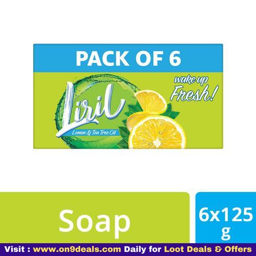 Liril Lemon & Tea Tree Oil Soap 125 gms Pack of 6