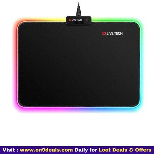 Live Tech Sunny RGB Gaming Computer Laptop Mat Big LED Mousepad