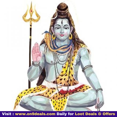 Lord Shiv Poster Matte Finish Sticker Paper Print By 5 Ace 12x18 Inch