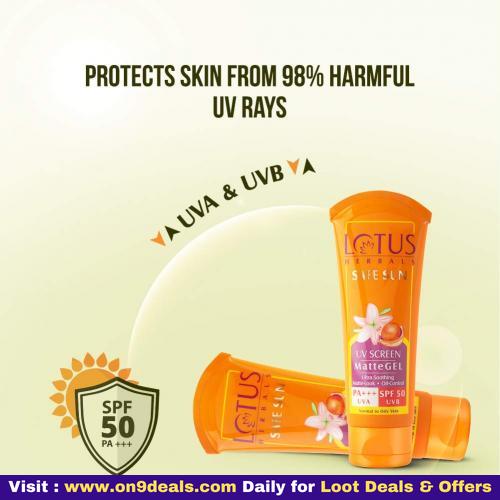Lotus Safe Sun Invisible Matte Gel Sunscreen SPF 50 PA+++ 50gms