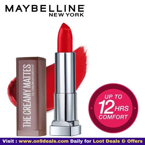 Maybelline New York Color Sensational Matte Lipstick Worth Rs.299 @ Rs.164 (Many Shades Available)