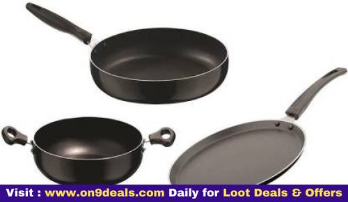 Melina Non-Stick 3 Pcs Cookware Set @ Rs.299 / Rs.250 + Free Cash on Delivery