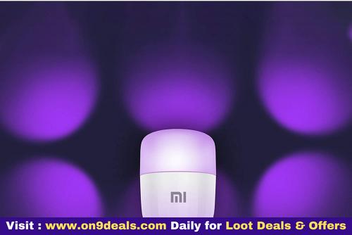 Mi LED Smart Color Bulb (B22) - (16 Million Colors + 11 Years Long Life + Compatible with Amazon Alexa and Google Assistant)