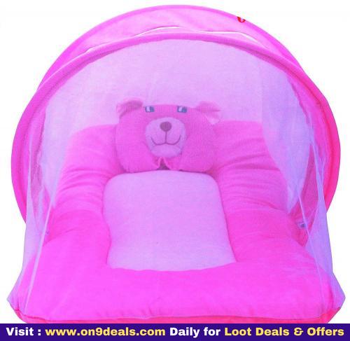 Nagar International New Born Baby Cotton Mosquito Net and Mattress