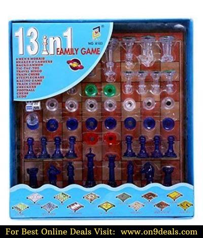 Negi 13 in 1 Ludo, Chess, Snake and Ladder and More Board Game