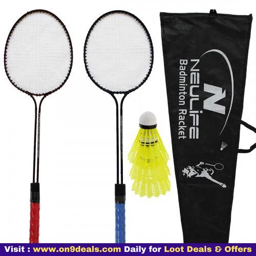 Neulife Addvish Badminton Racket with 3 Shuttlecock