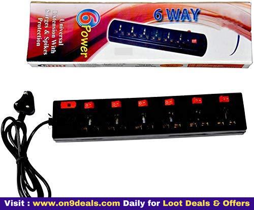 Nexttech 6+6 1.5m Universal Extension With Surges & Spikes Protection