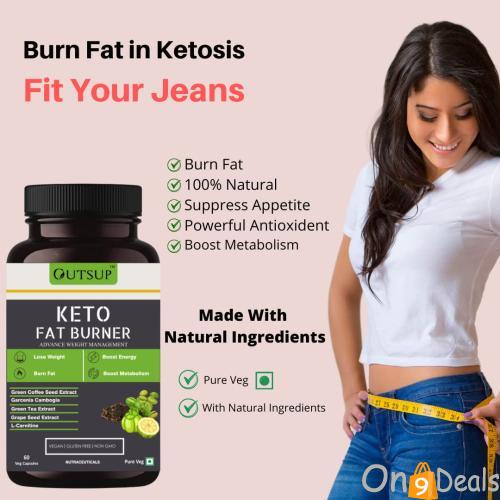 Outsup Keto Fat Burner: Natural Weight Loss Supplement @ Rs 499