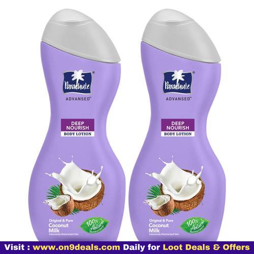 Parachute Advansed Body Lotion Deep Nourish With Pure Coconut Milk 250 ml (Pack of 2)