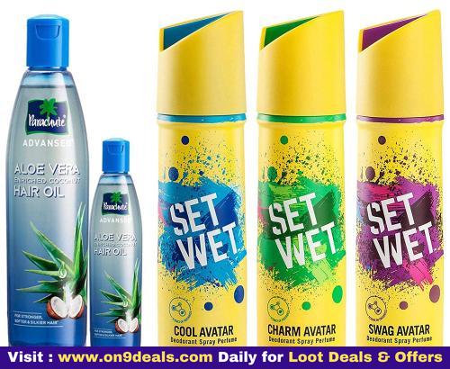 Parachute Advansed Oil & Set Wet Deodorant Combo