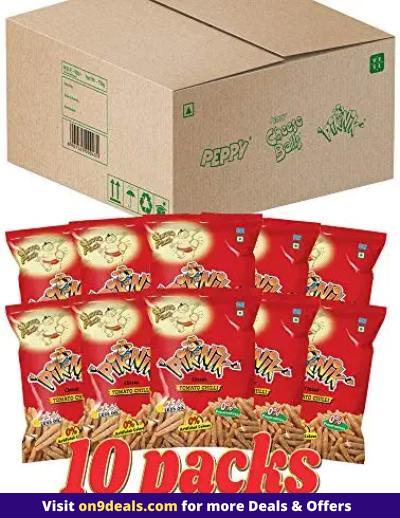 Piknik Classic Tomato Chilli Jumbo Box Pouch, 10 X 60 G