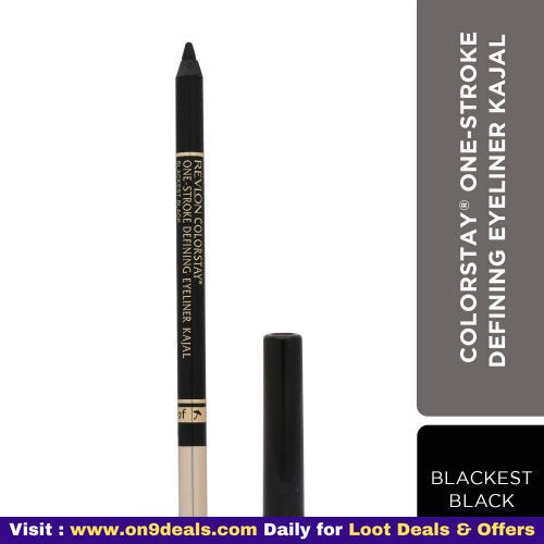 Revlon One-stroke Defining Eyeliner Kajal, Blackest Black