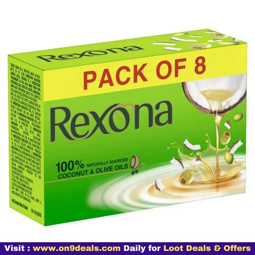 Rexona Coconut & Olive Oil Soap, 150 g (Pack of 8)