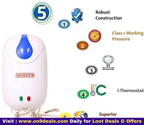 Sameer SAL_9 1-Litre Instant Water Heater 2 Years Warranty