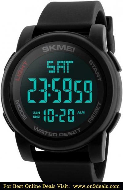 Skmei 1257 Black Chronograph Digital Digital Watch - For Men