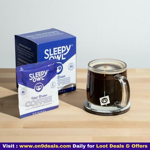 Sleepyowl Hot Brew Bags Set Of 10 Bags - Makes 10 Cups