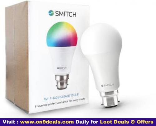 Smitch Wi-Fi RGB - 10W B22 Base Smart Bulb