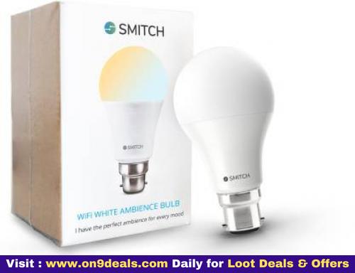 Smitch Wi-Fi White Ambience 10W B22 Base Smart Bulb