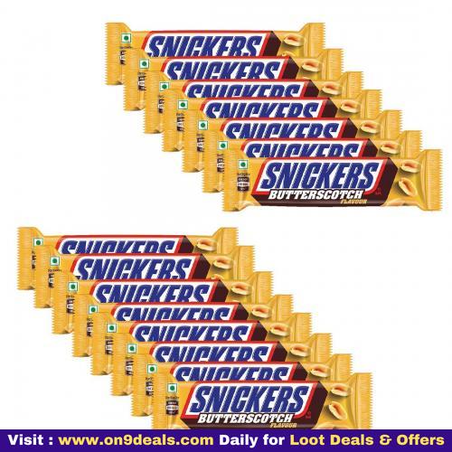 Snickers Butterscotch Flavour Chocolates Valentines Day Gift Pack- 40g Bar (Pack of 15)