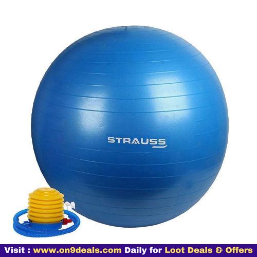 Strauss Anti Burst Gym Ball with Foot Pump
