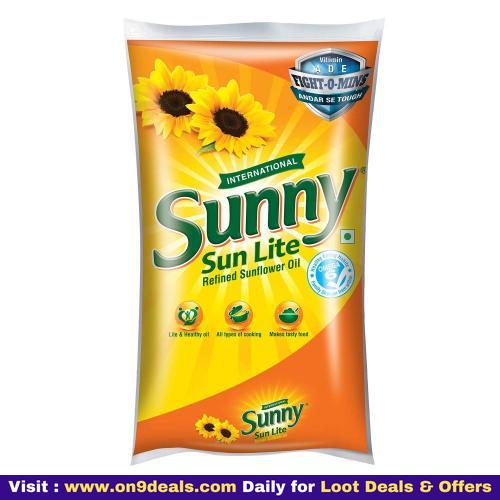 Sunny Sunlite Refined Sunflower Oil Pouch 1L
