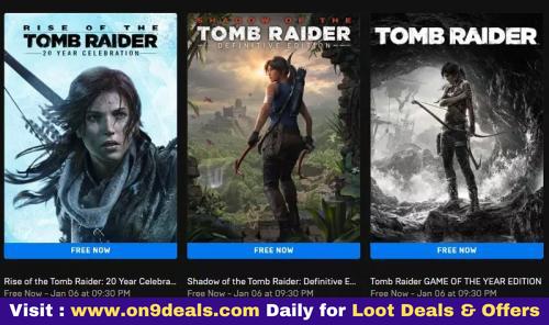 Tomb Raider Definitive Survival Trilogy – 3 Pc Games For Free