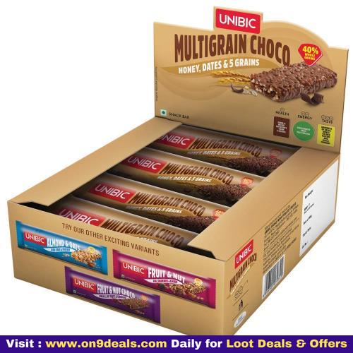 Unibic Snack Bar Multigrain Choco, 12 x 30 g