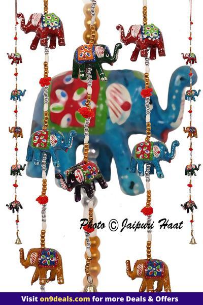 URBAN HAAT Paper Mache Door Hanging (96 cm, Multicolour)