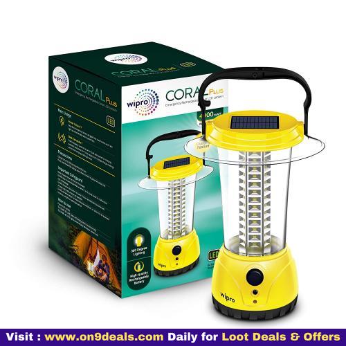 Wipro Coral Plus Rechargeable Solar LED Lantern