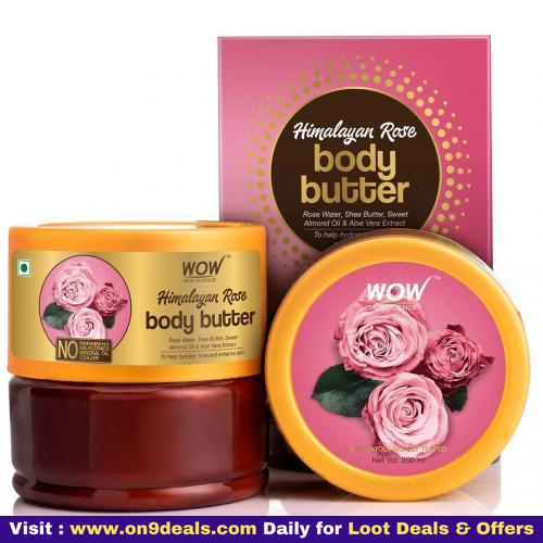 WOW Skin Science Himalayan Rose Body Butter for All Skin type 200 ml