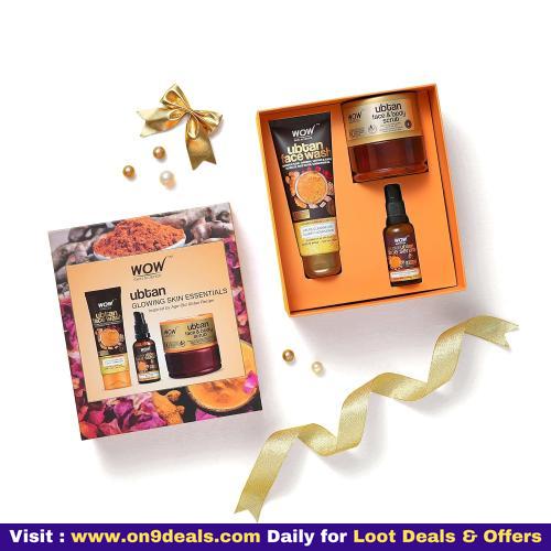 WOW Skin Science Ubtan Glowing Skin Essential Gift Kit For Men & Women | Premium Luxury Gift Set