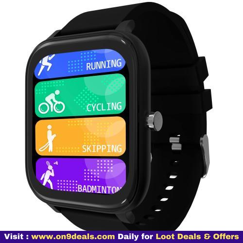 Zebronics ZEB-FIT8220CH Smart Watch 4.3cm Touch Display IP68 Waterproof, Heart Rate, BP, SpO2 Monitor Caller ID