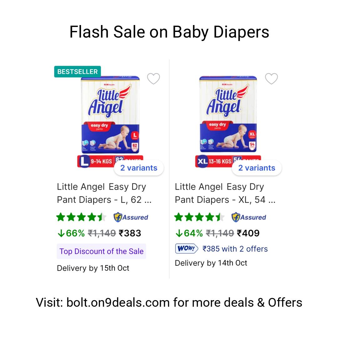 Flash Sale on Baby Diapers
https://fktr.in/J2y8k7p
