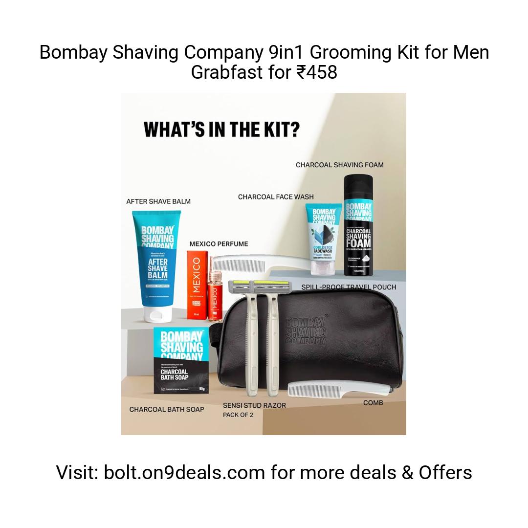 Bombay Shaving Company 9in1 Grooming Kit for Men
https://amzn.clnk.in/o00A
Grabfast for ₹458