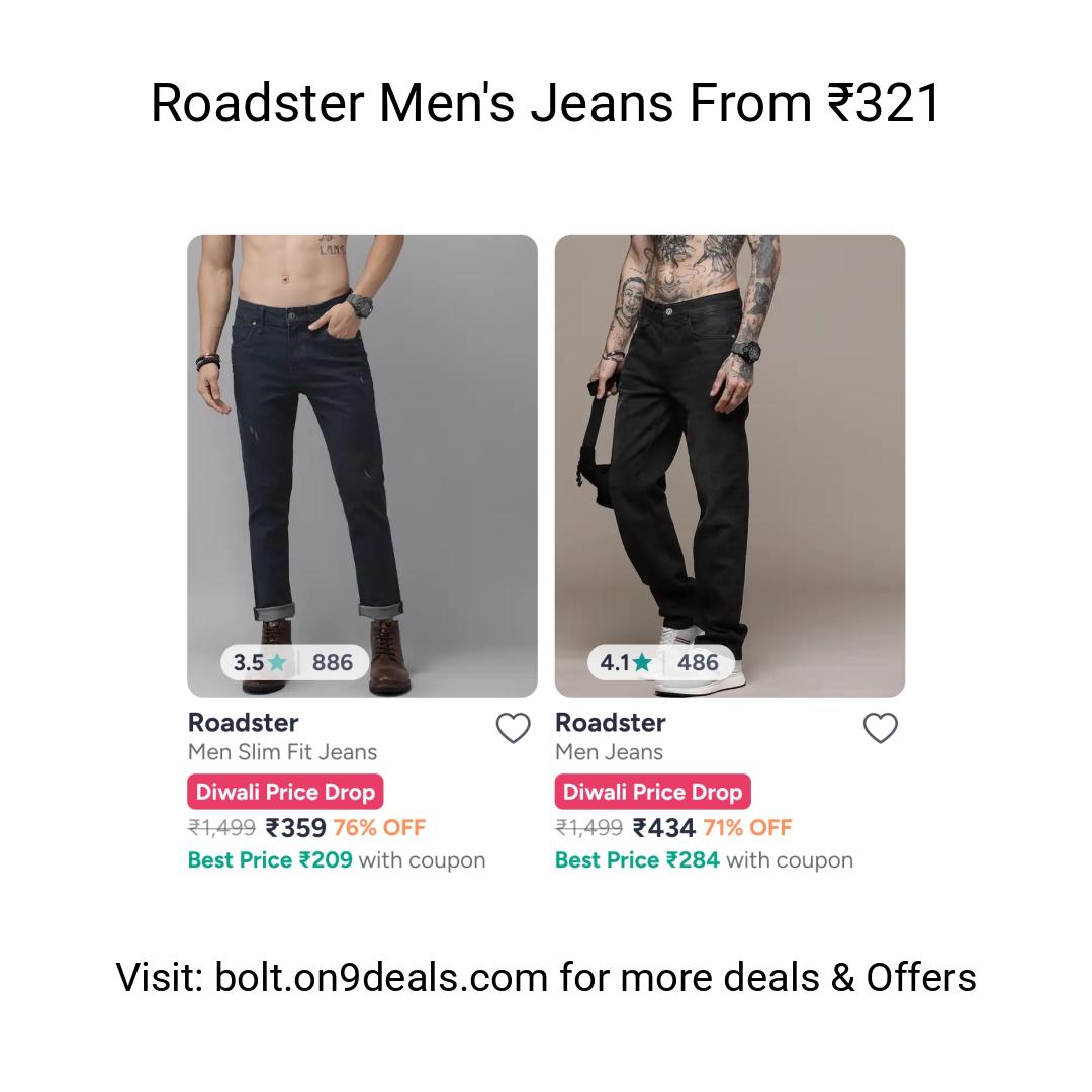 Roadster Men's Jeans From ₹321
https://myntr.it/7nskcgf