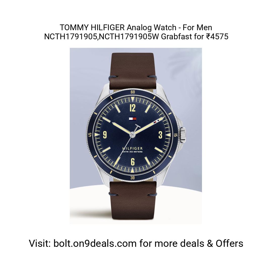 TOMMY HILFIGER Analog Watch  - For Men NCTH1791905,NCTH1791905W
https://fktr.in/WlVYxZ8
Grabfast for ₹4575