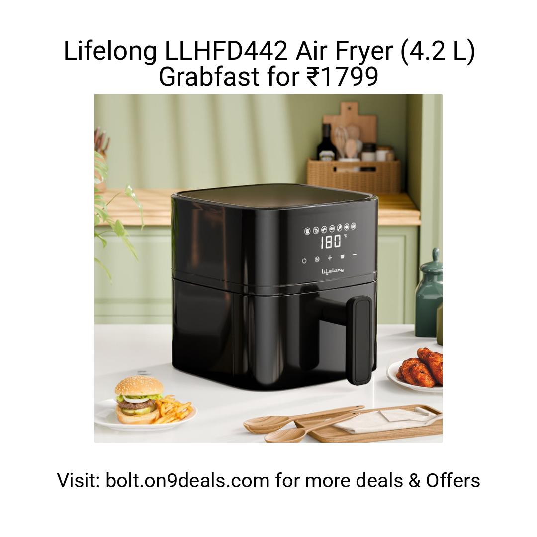 Lifelong LLHFD442 Air Fryer (4.2 L)
https://fktr.in/7mpEL9r
Grabfast for ₹1799