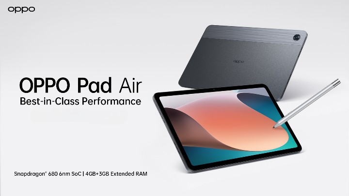 Immerse Yourself in Excellence: Oppo Pad Air 4GB RAM, 64GB ROM, 10.36-inch 2K Display Wi-Fi Tablet @ Rs 9999