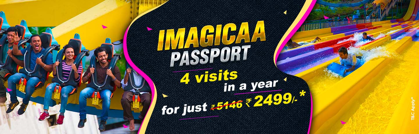 IMAGICAA PASSPORT 4 visits in a year for just Rs.2499