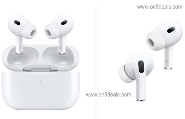 Apple AirPods Pro (2nd Generation) with MagSafe Case (USB-C) ANC & Spatial Audio at INR 17,510