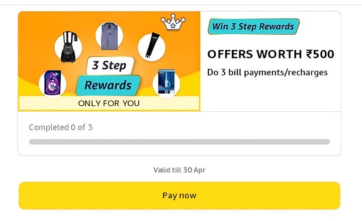 Unlock Rewards Worth ₹500 with Amazon Recharge Bill Payment Offer