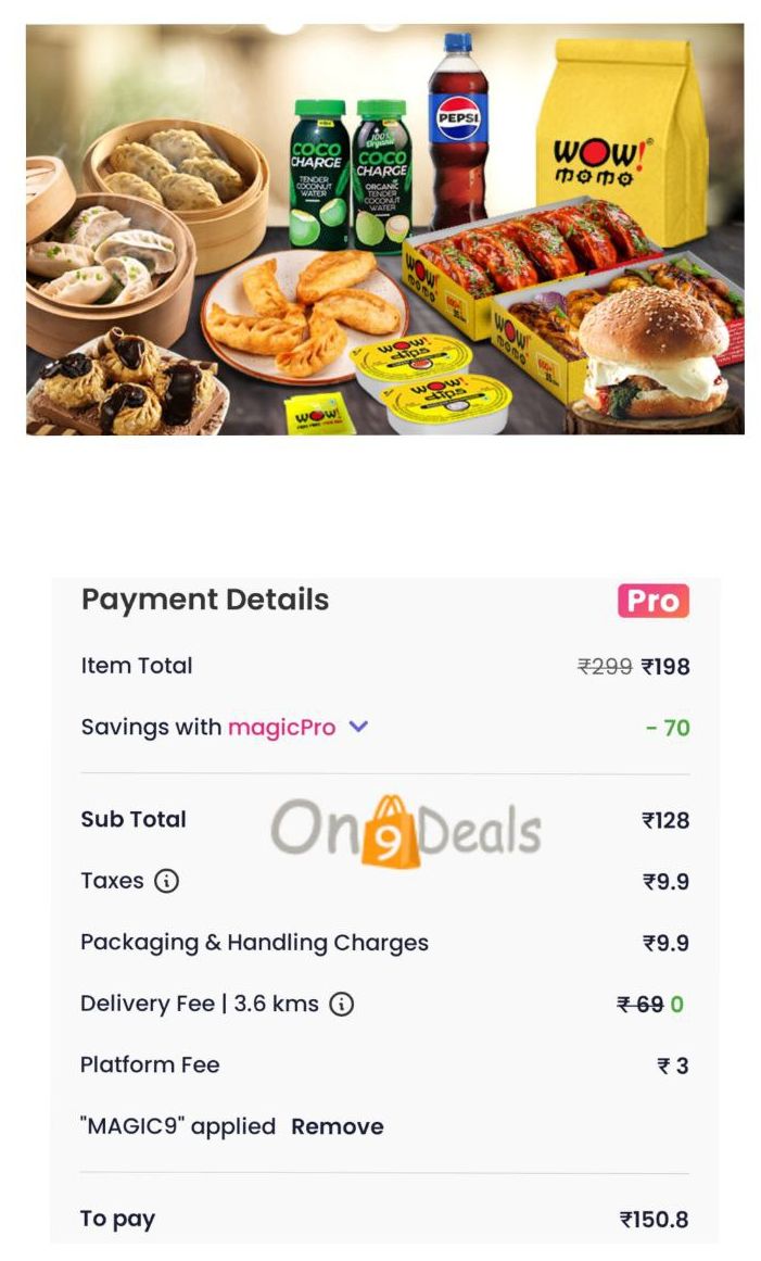 Magicpin x Wow! Momo Loot Buy 1 Dish at Rs 99 | Buy 2 Dish at 150