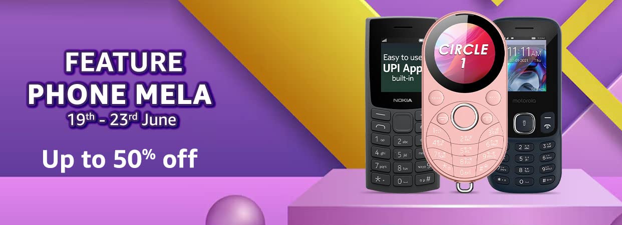 Amazon Feature Phone Mela – Up to 50% off on Nokia Motorola itel & More Brands